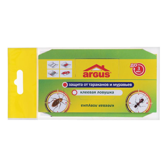 Ловушка ARGUS от тараканов и муравьев Домик